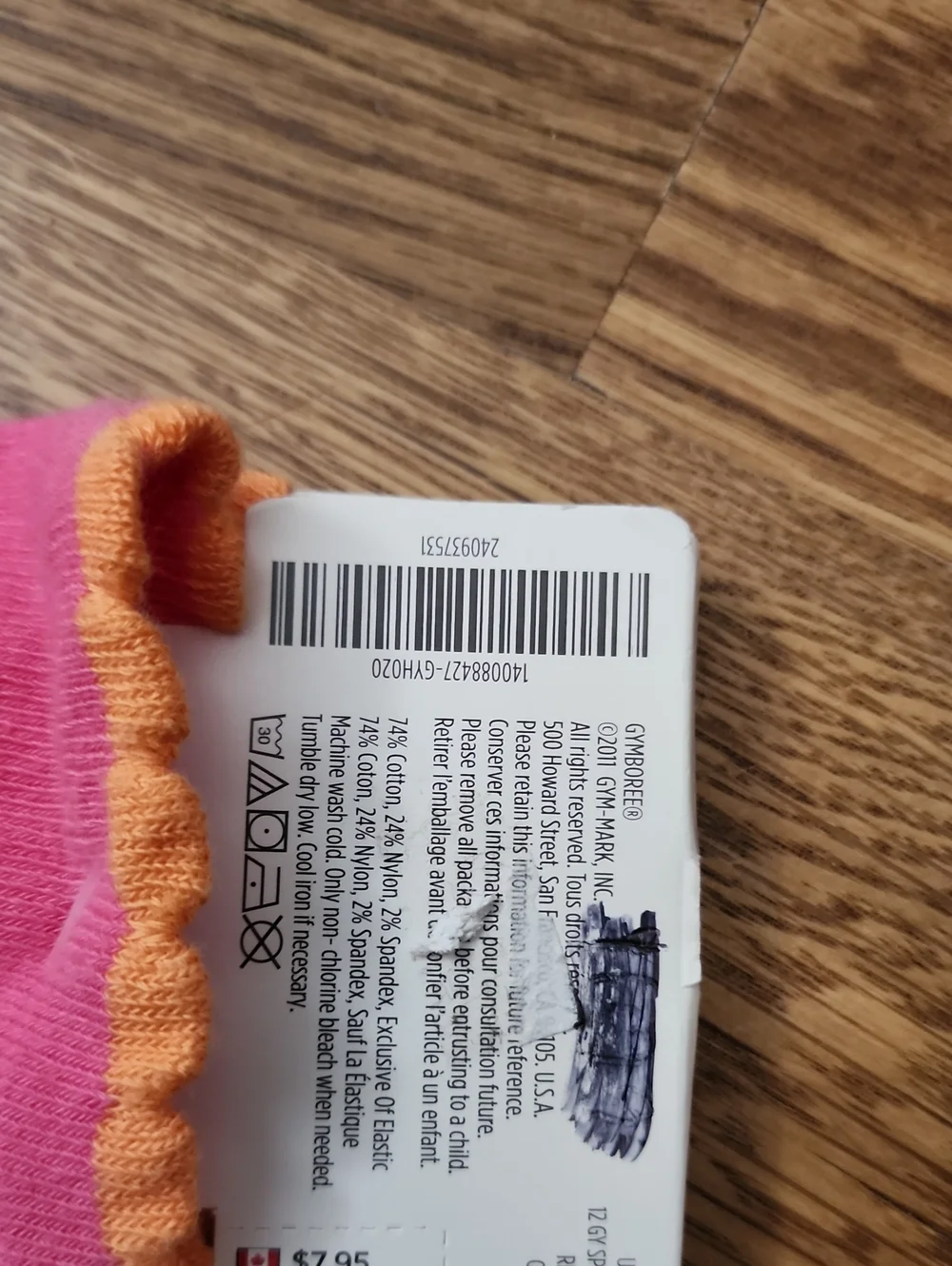 Vintage Gymboree Girls Knee High Socks 8 and Up (Shoe Size 1 And Up US) NWT